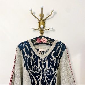 ORANGE Tribal Poncho